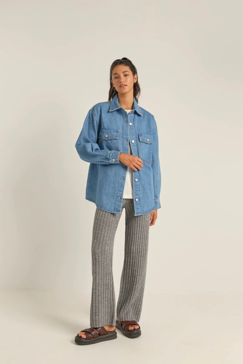 Oversized Denim Shacket