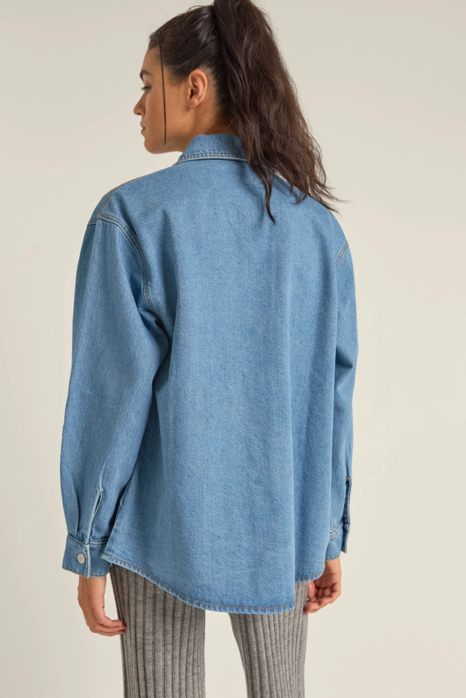 Oversized Denim Shacket