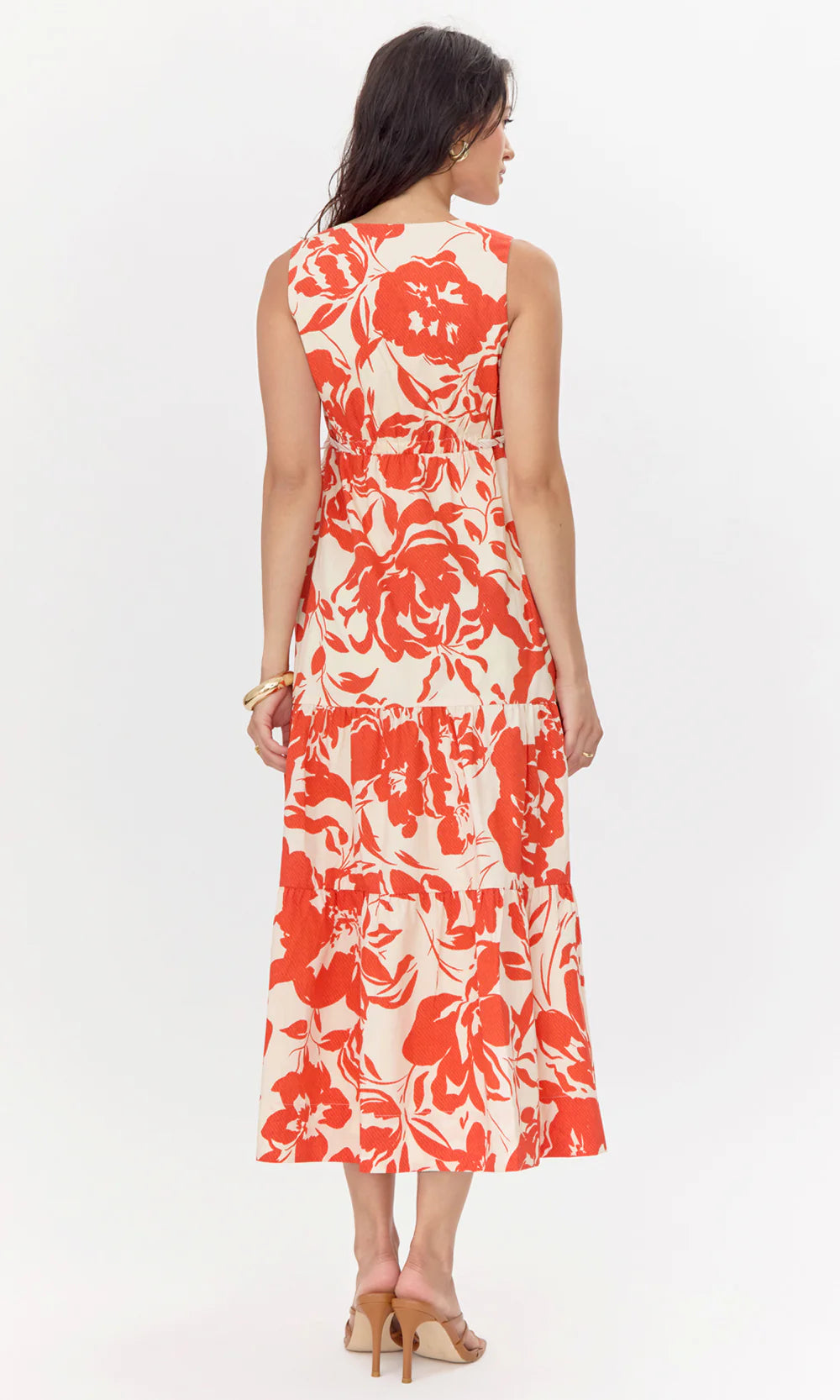 Maisy Side Tie Printed Maxi Dress