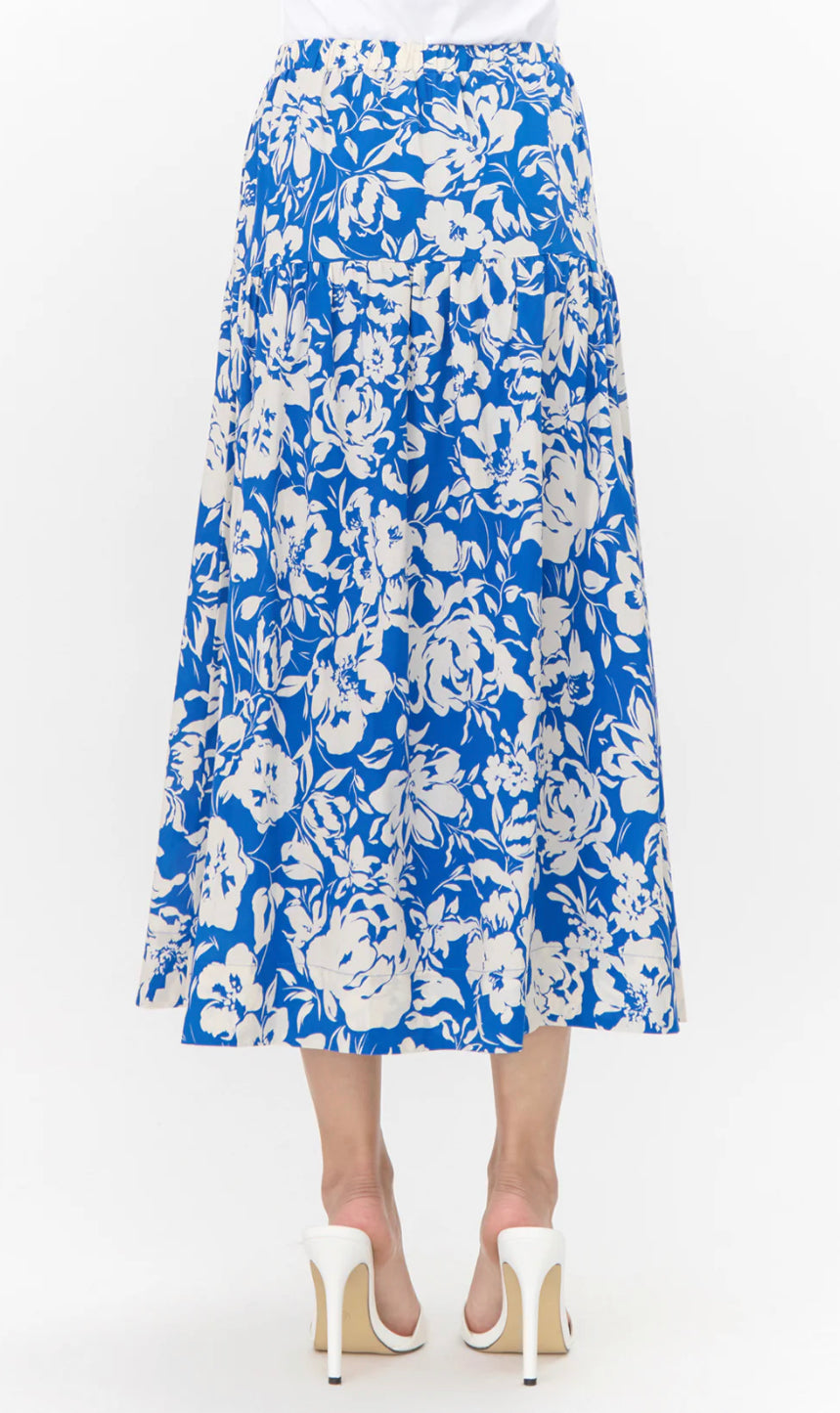 Kelda Drop Waist Print Maxi Skirt