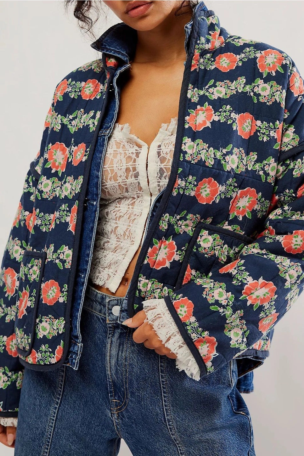 Amelia Quilted Jacket - Sprig Flower Co