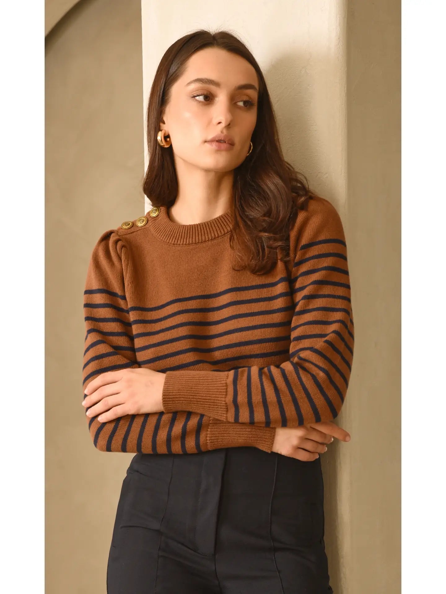 Ashton Stripe Sweater - Sprig Flower Co