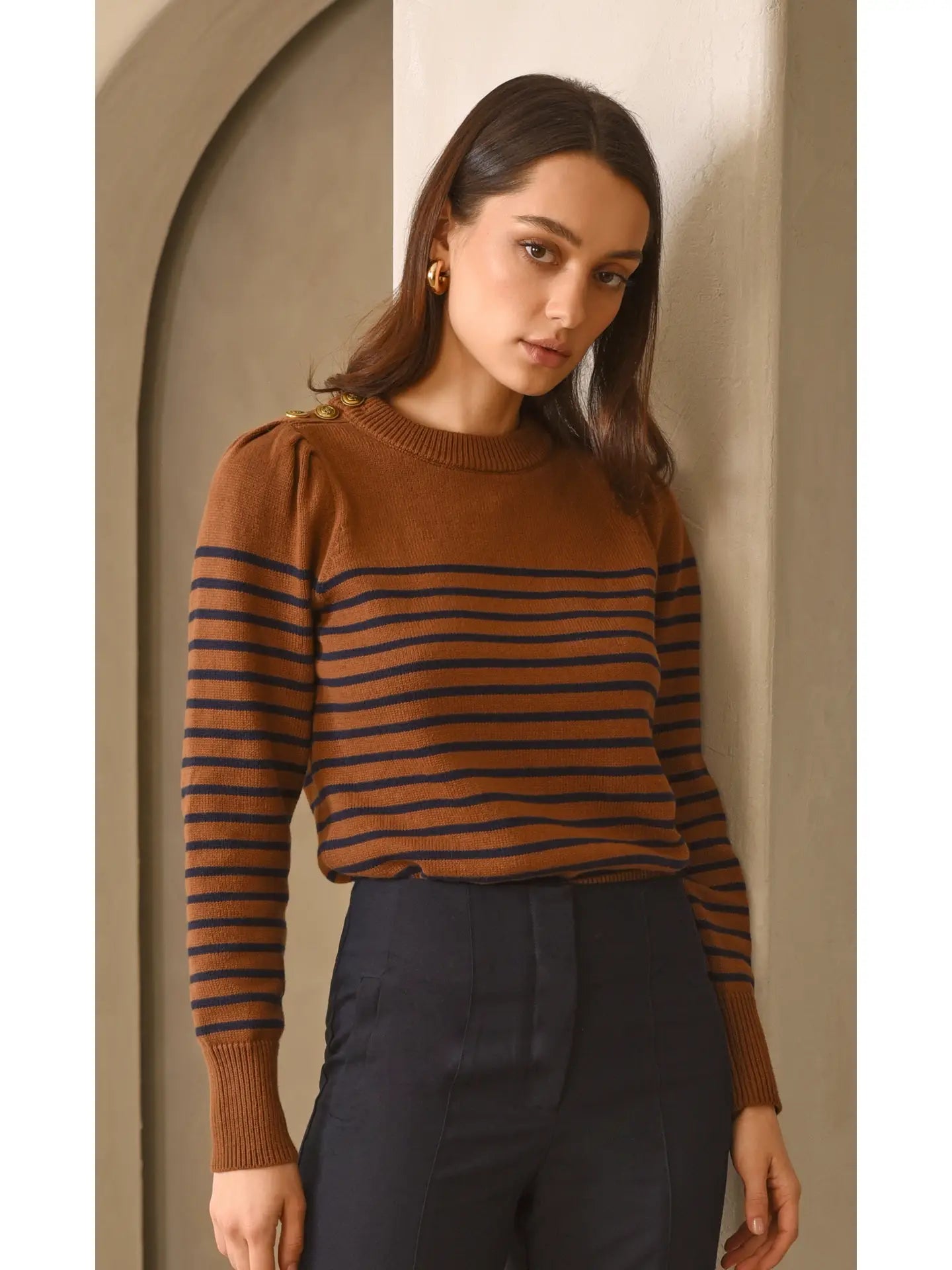 Ashton Stripe Sweater - Sprig Flower Co