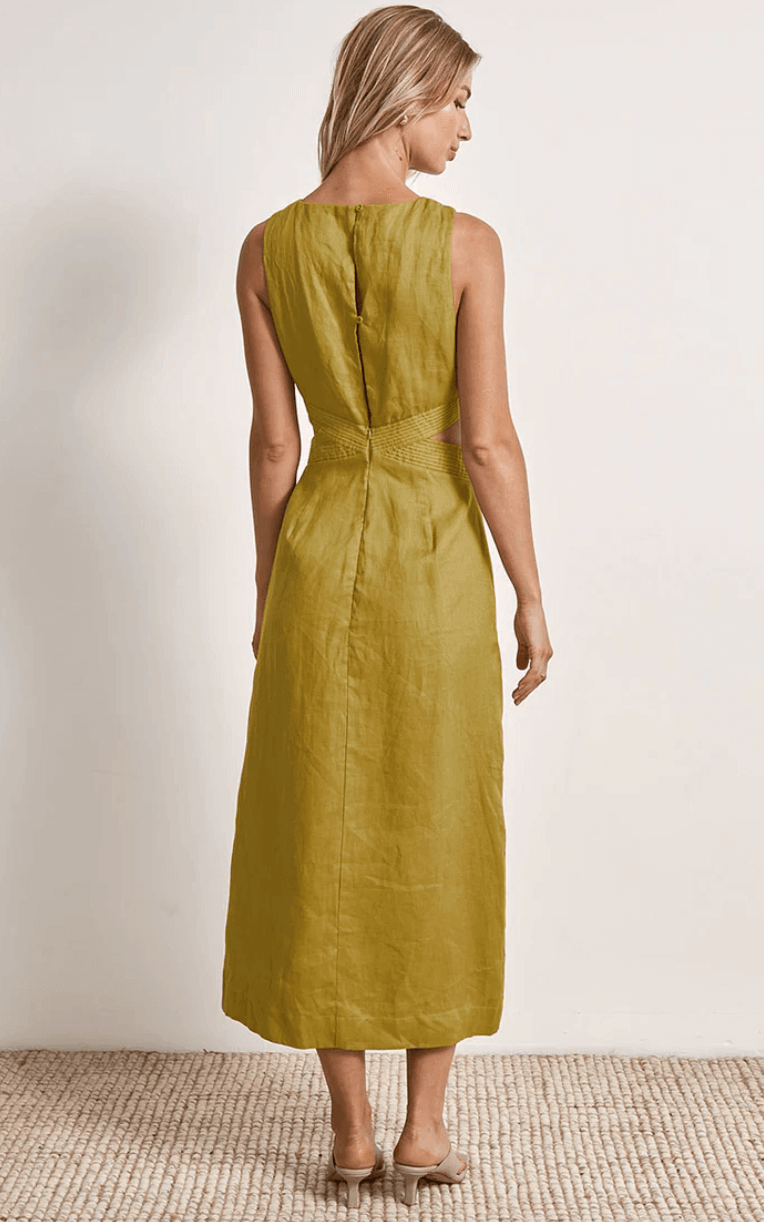 Bask Midi Dress - Sprig Flower Co