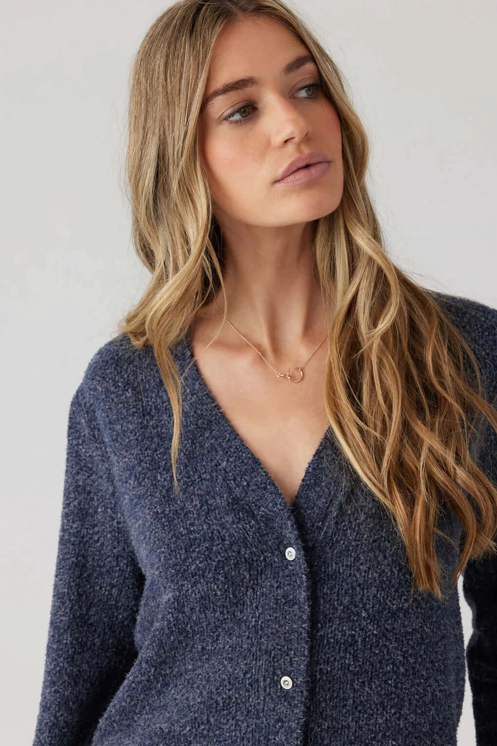 Brushed Boucle Cardigan - Sprig Flower Co