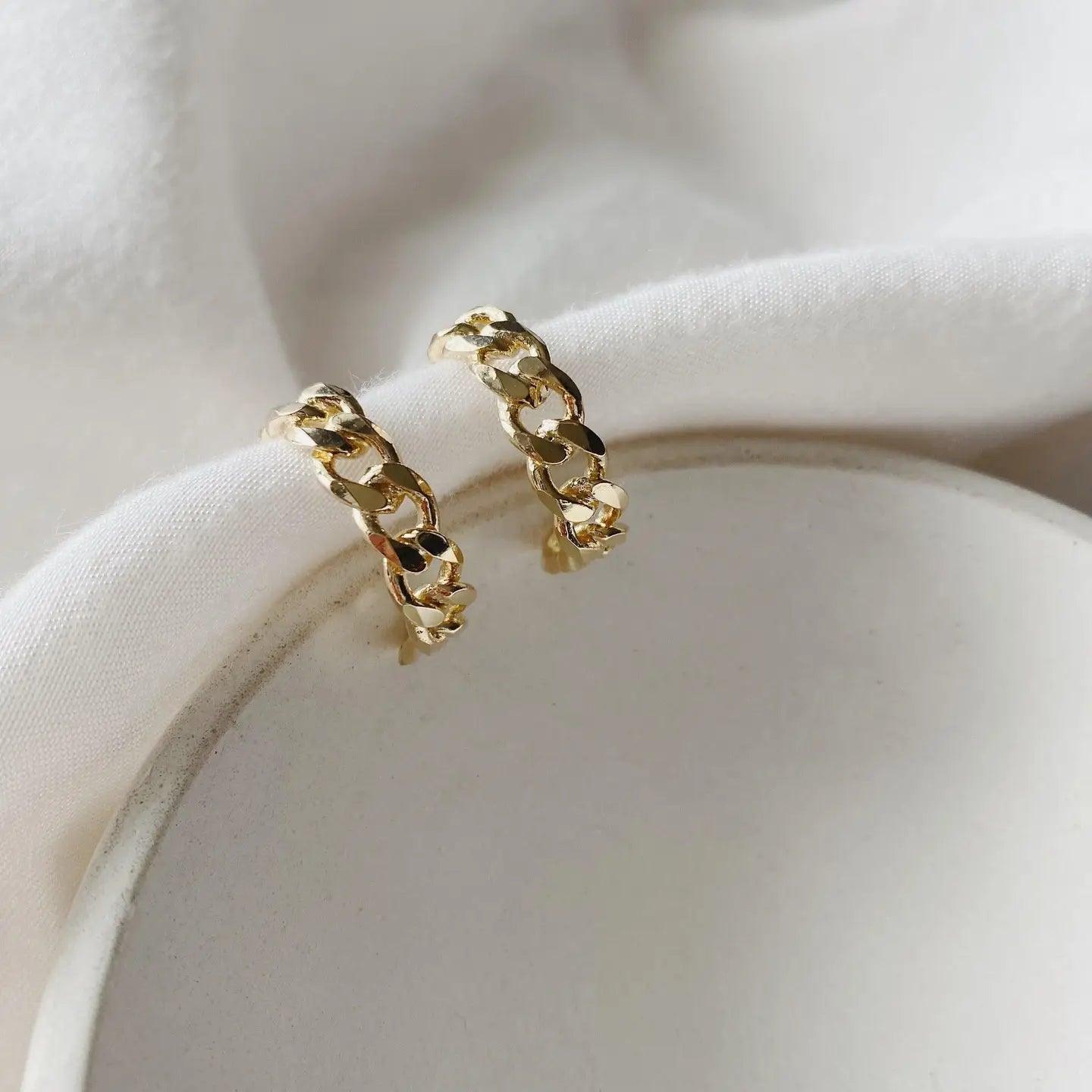 Chain Link Earrings - Sprig Flower Co