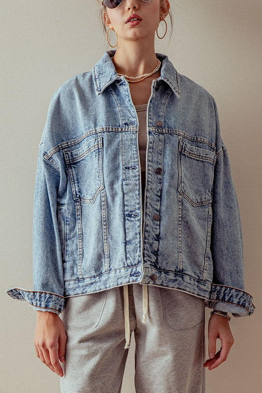 Essential Denim Jacket - Sprig Flower Co