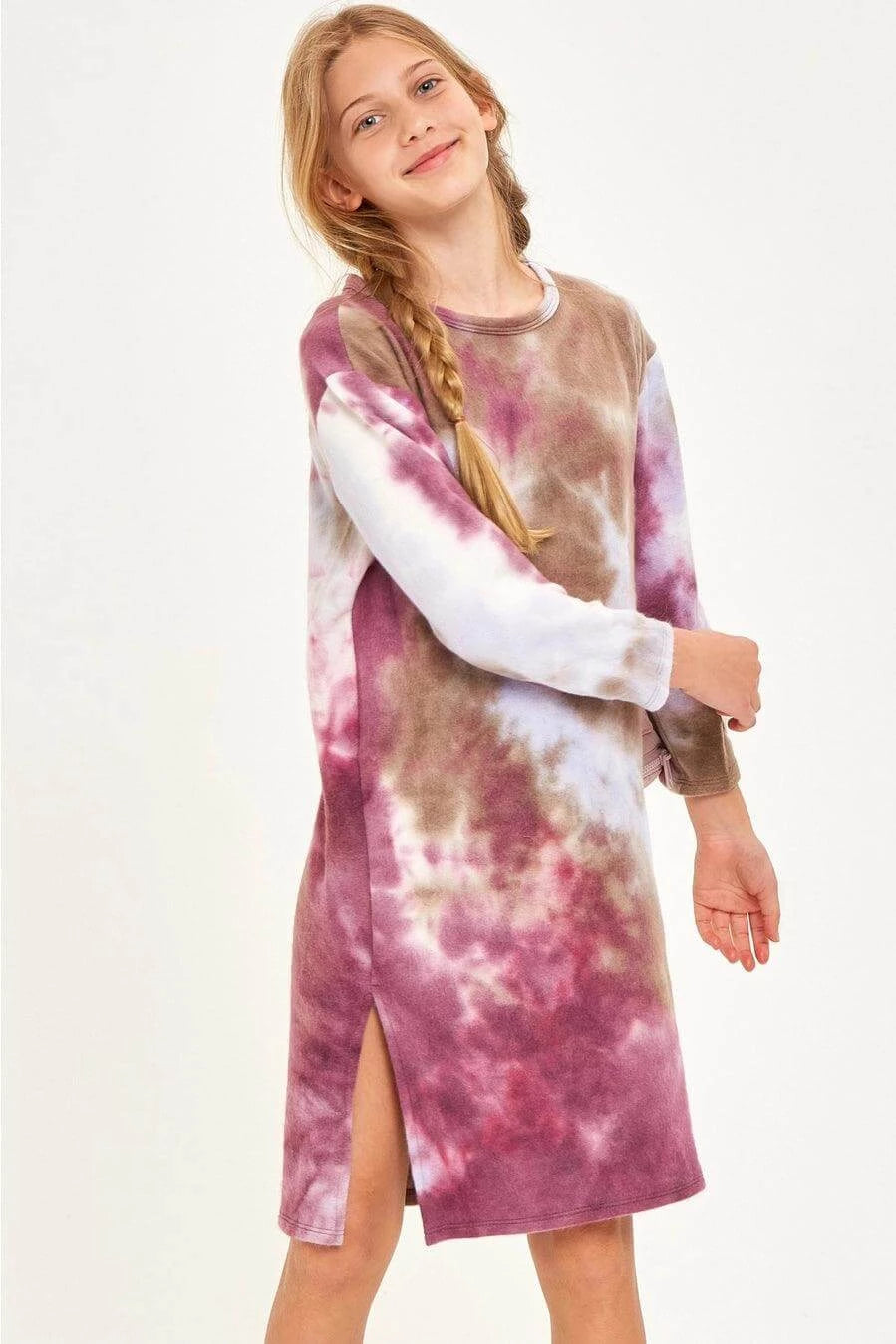 Girls Tye Dye Dress - Sprig Flower Co
