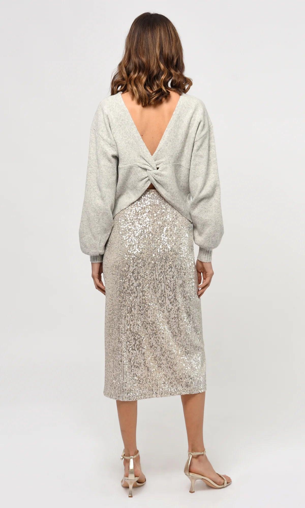 Jaylin Sequin Midi Skirt - Sprig Flower Co