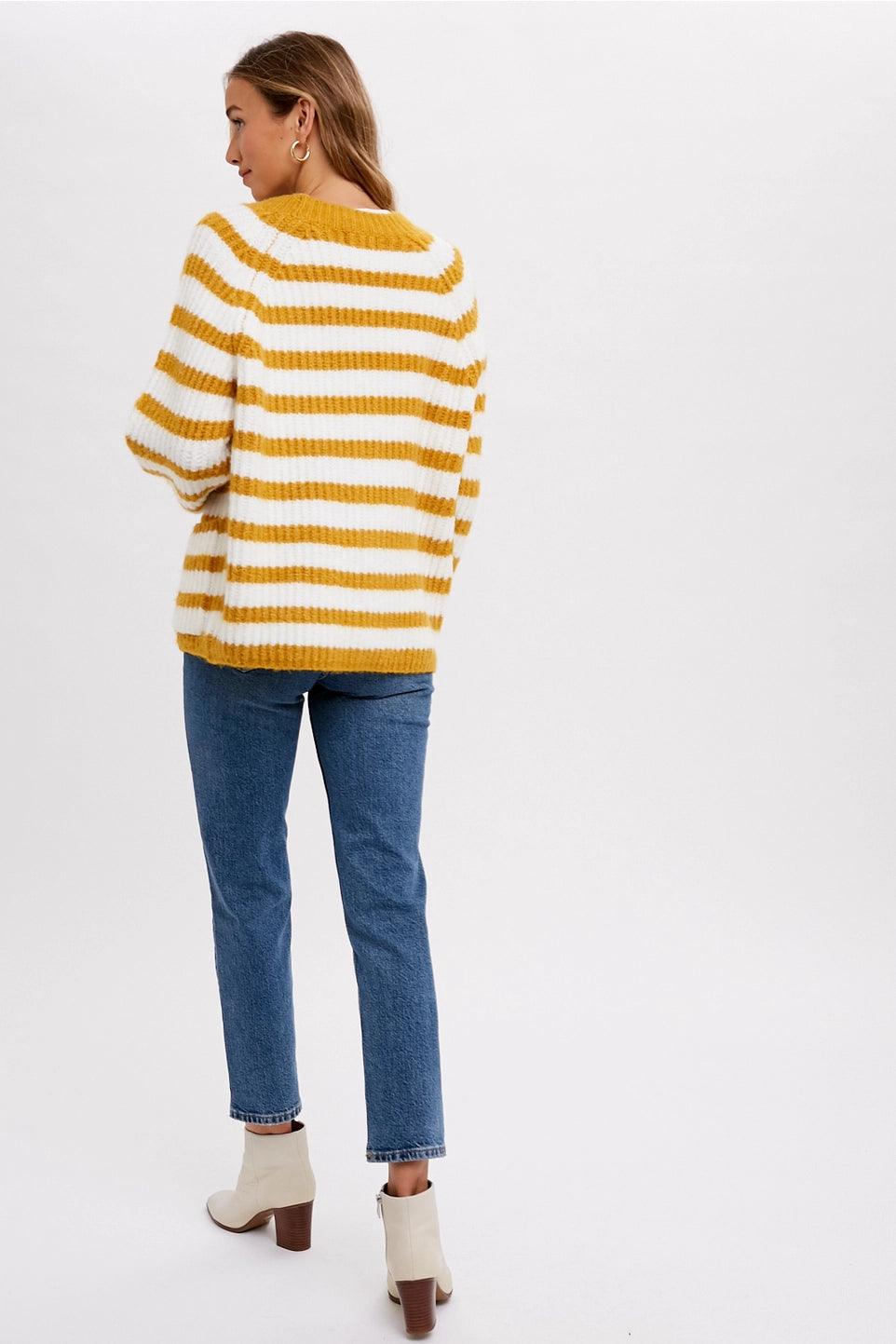 Laila Stripped Sweater - Sprig Flower Co