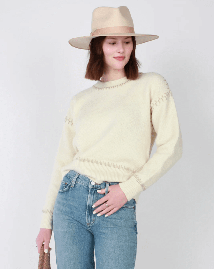 Lottie Crew Sweater - Sprig Flower Co