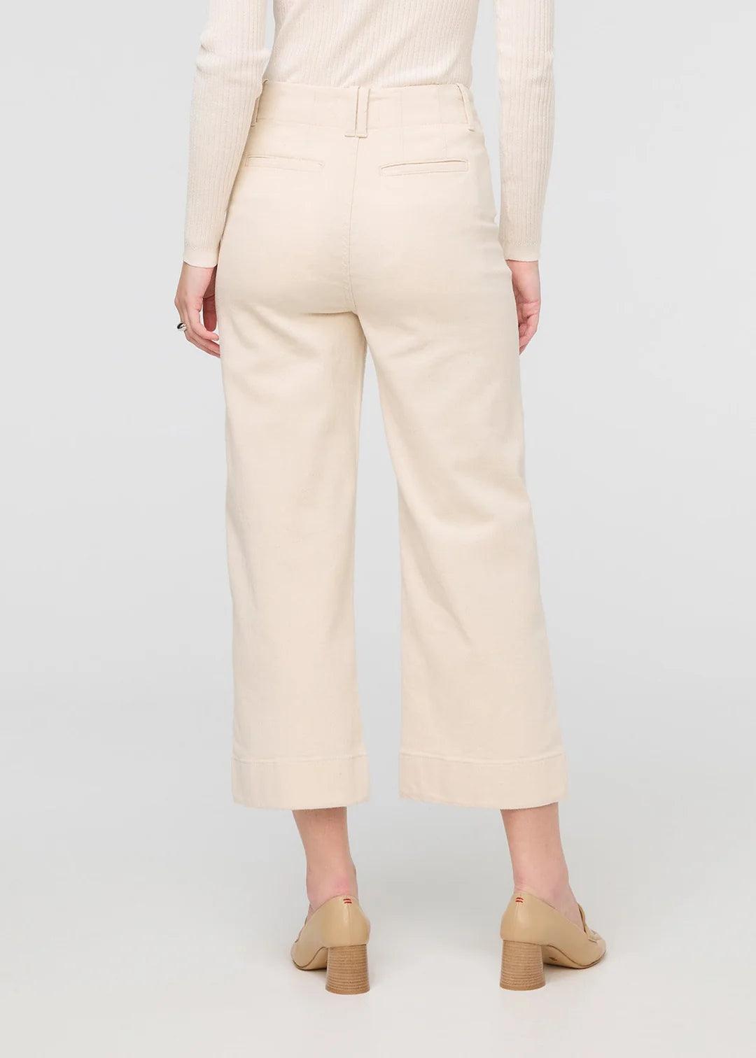 LuxTwill High Rise Trouser - Ecru - Sprig Flower Co