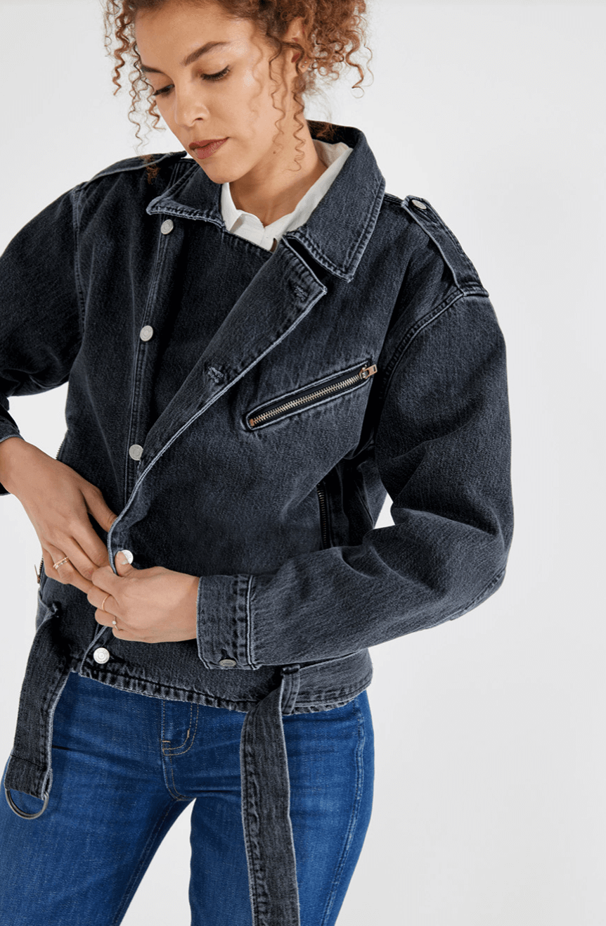 Malloy Motto Jacket - Sprig Flower Co