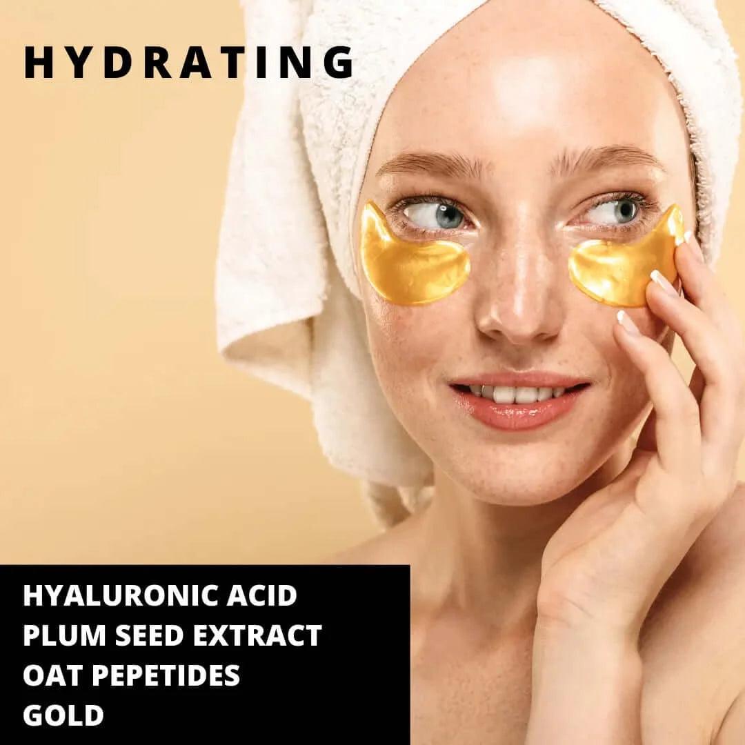 Perk Up | Gold and Hyaluronic Acid Eye Mask - Sprig Flower Co