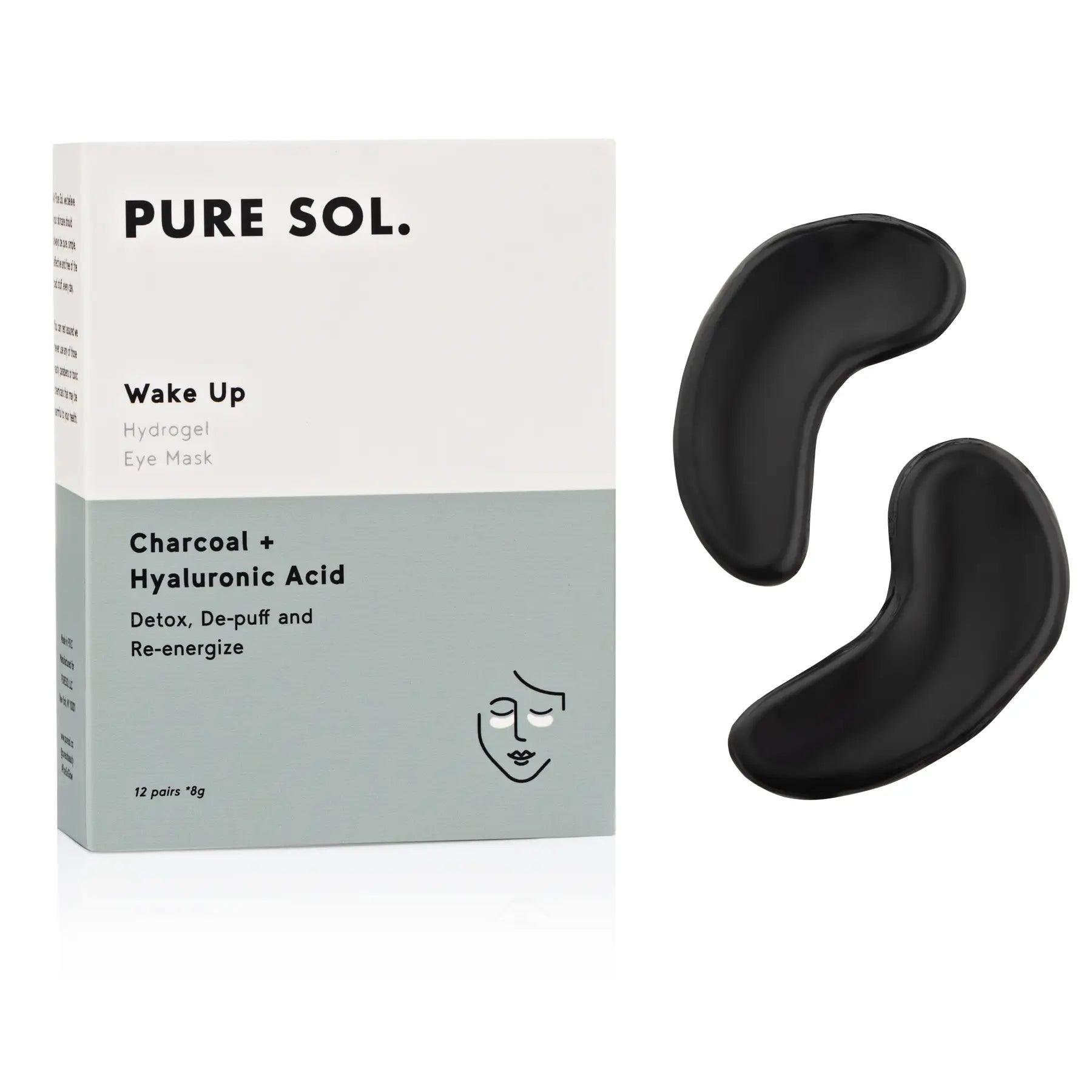 Wake Up Hydrogel Eye Patch Charcoal + Hyaluronic Acid - Sprig Flower Co