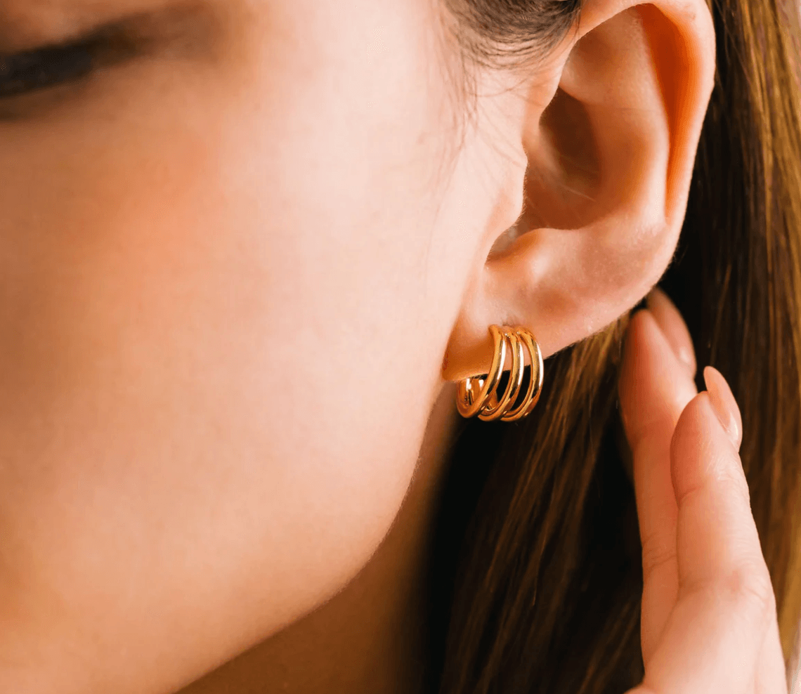 Zara Hoop Earrings - Sprig Flower Co