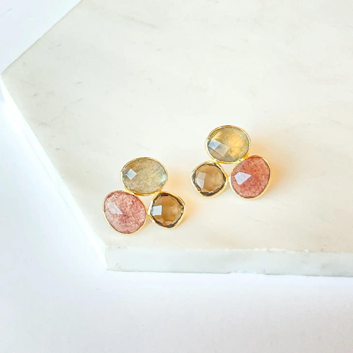 Rosie Stud Earrings - Sprig Flower Co